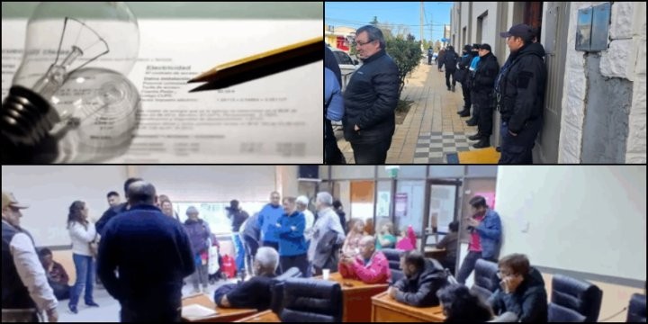 Resistencia al ajuste. Rawson: Con la policía de Torres sostienen el tarifazo contra los vecinos
