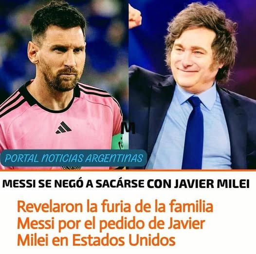 MESSI LE DIJO NO A MILEÍ A SACÁRSE UNA FOTO: 