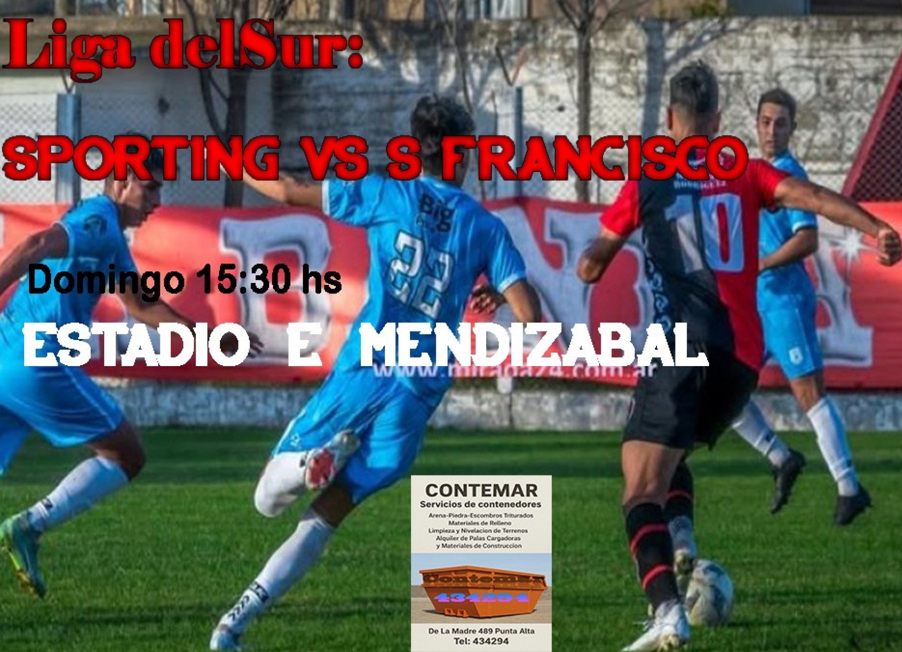 Liga del Sur disputa la 5ª fecha desde el sabado y hasta el Lunes