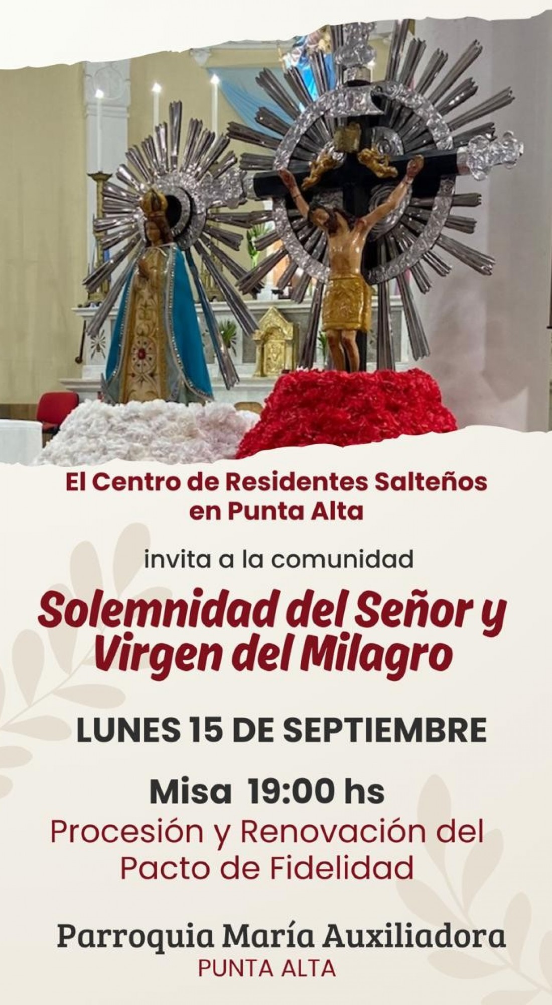Festejo Patronal salteño en la ciudad