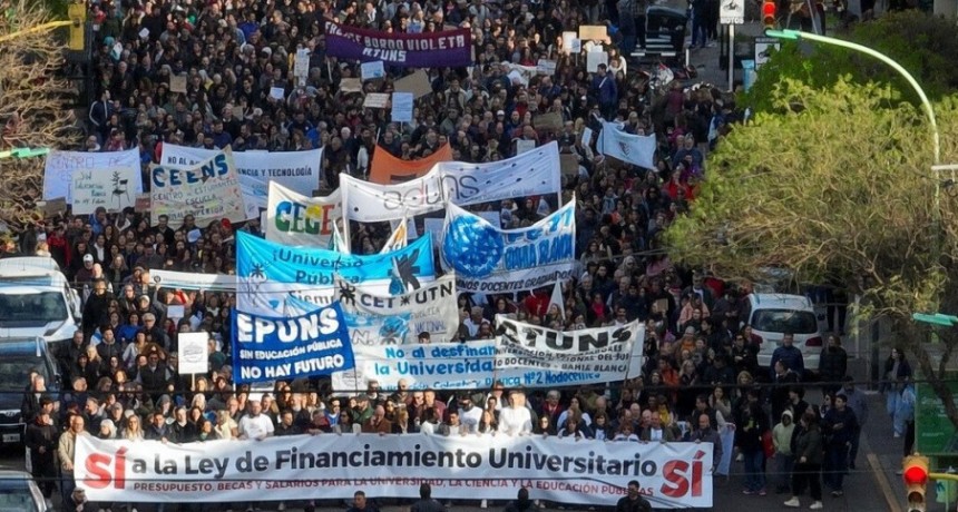 Universidades de Bahía marchan hoy contra los vetos de Milei