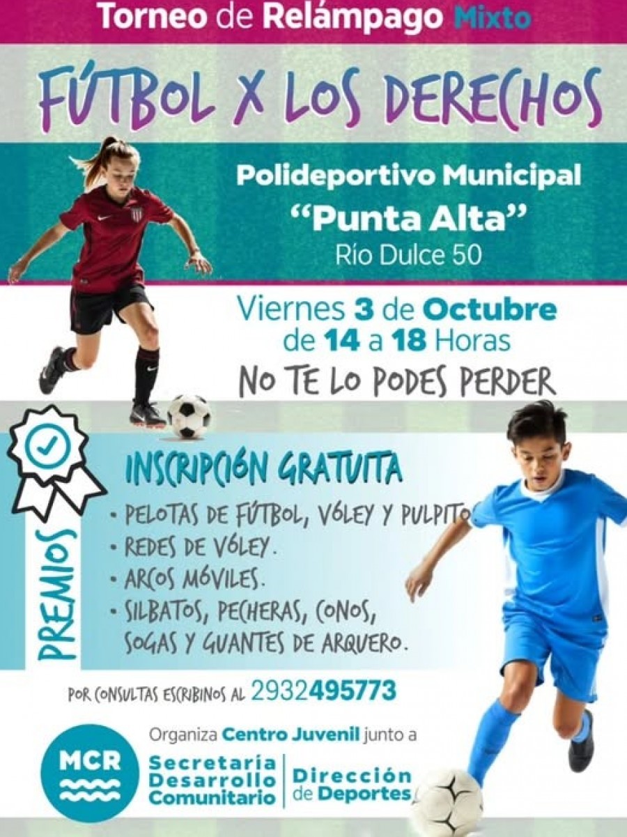 Torneo Relámpago de Fútbol Mixto Juvenil – “Fútbol por los Derechos”
