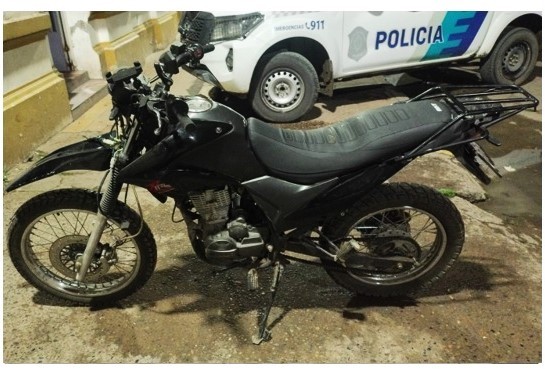 Recuperaron una moto robada y aprehendieron a dos menores en Punta Alta