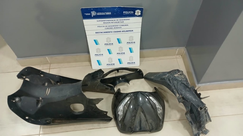 Allanamiento positivo: recuperan piezas de una Honda Wave robada en Punta Alta