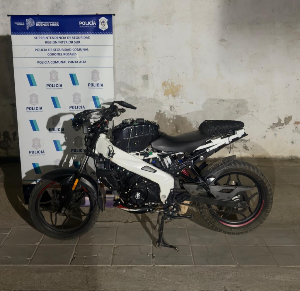 Circulaba en una moto con pedido de secuestro, intent&oacute; escapar de la Polic&iacute;a y choc&oacute; contra un auto estacionado