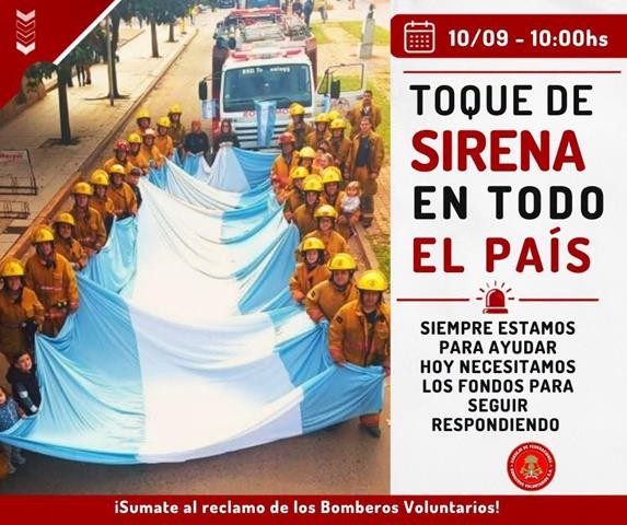 Sirenazo de Bomberos Que se escuche en todo el pais!!