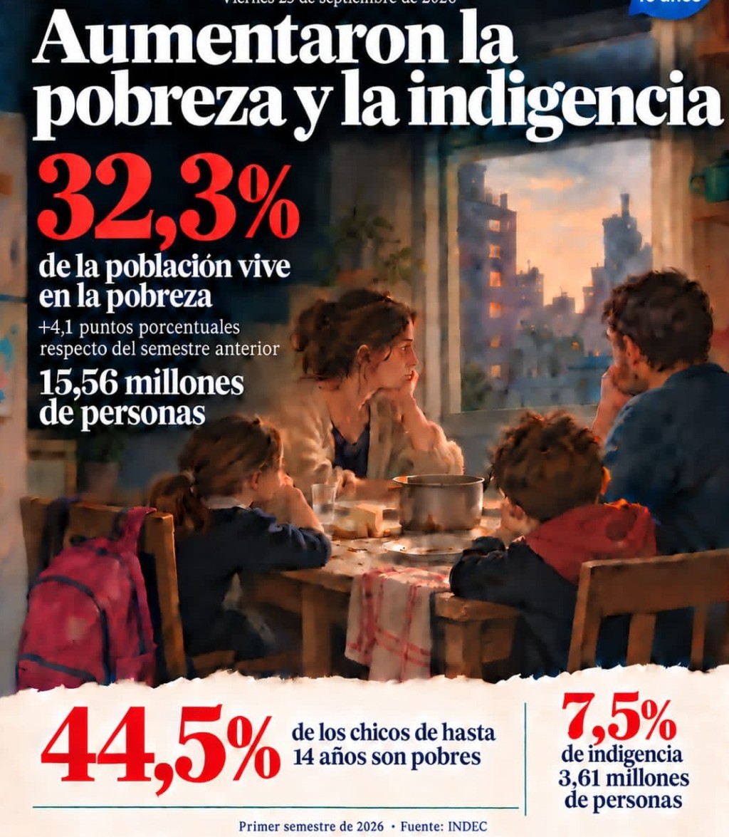 Pobreza en Argentina: el costo de la crisis vuelve a golpear a los hogares