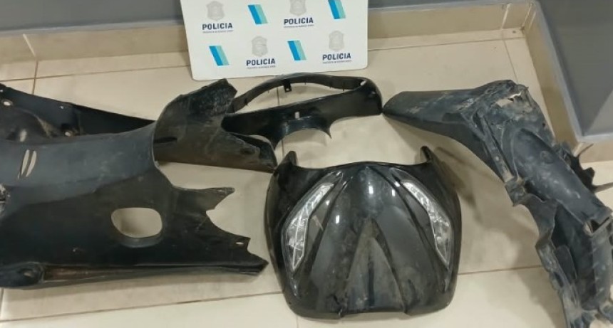 Allanamiento positivo: recuperan piezas de una Honda Wave robada en Punta Alta