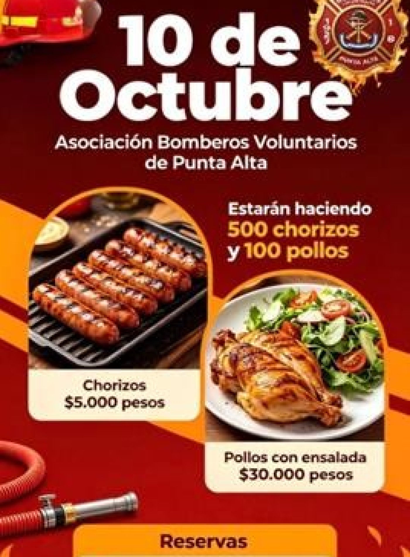 BOMBEROS DE PUNTA ALTA LANZA UNA GRAN VENTA SOLIDARIA