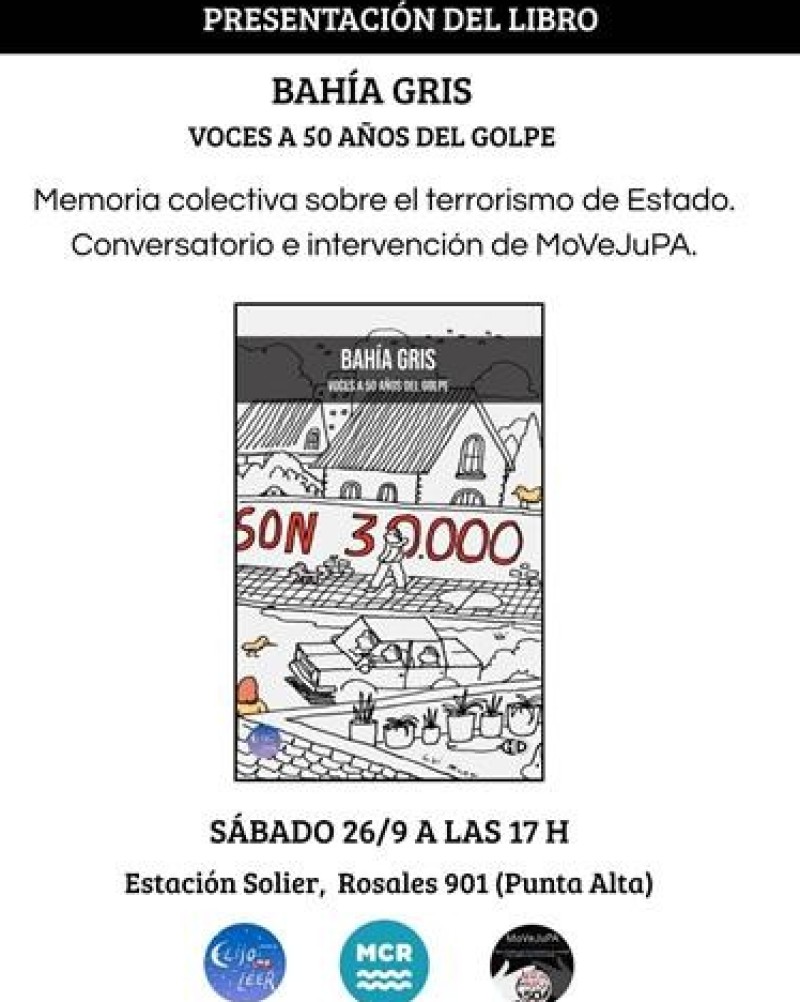 Presentan &laquo;Bah&iacute;a Gris, Voces a 50 a&ntilde;os del Golpe&raquo;