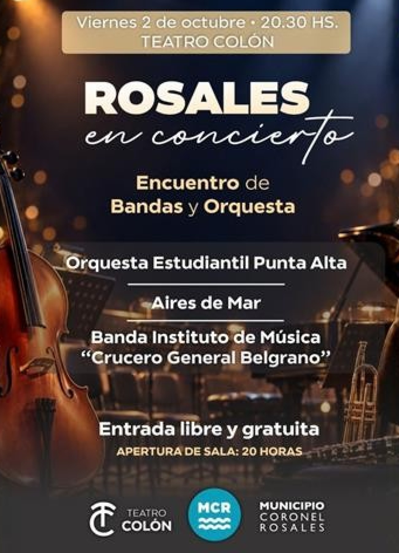 &ldquo;Rosales en Concierto&rdquo;: una noche de m&uacute;sica en el Teatro Col&oacute;n