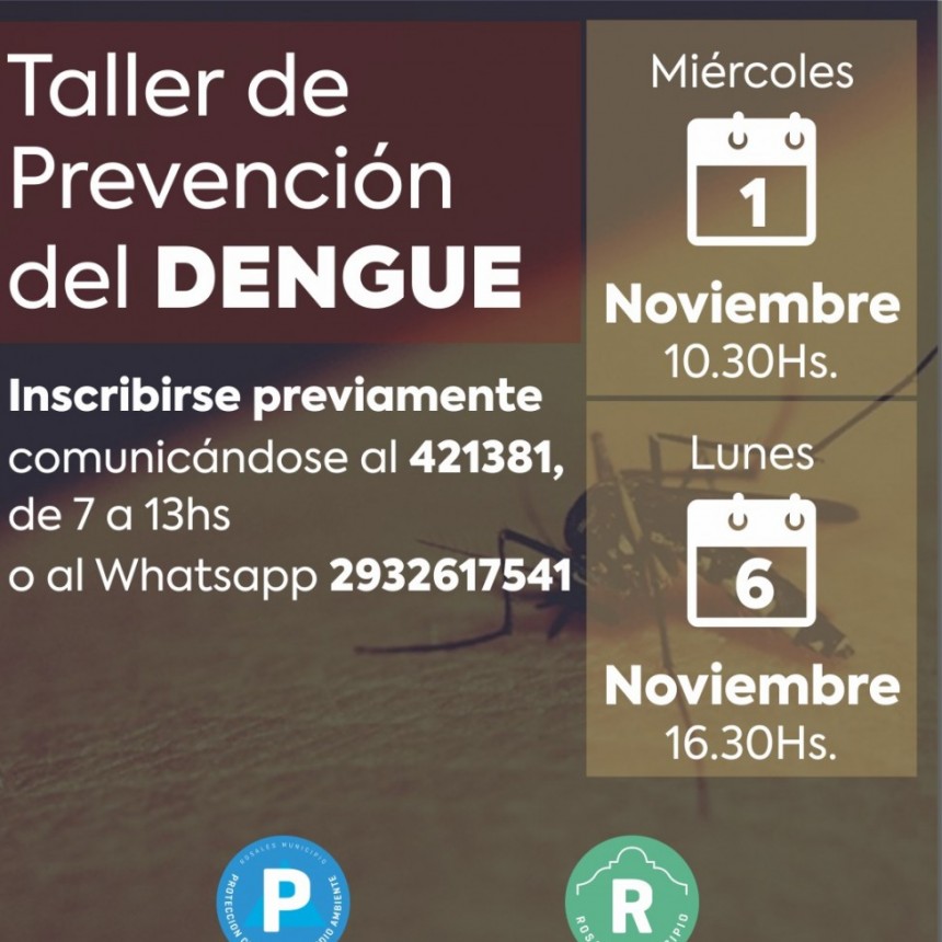 Consejos y talleres de Protección Ciudadana y Medioambiente para prevenir el dengue