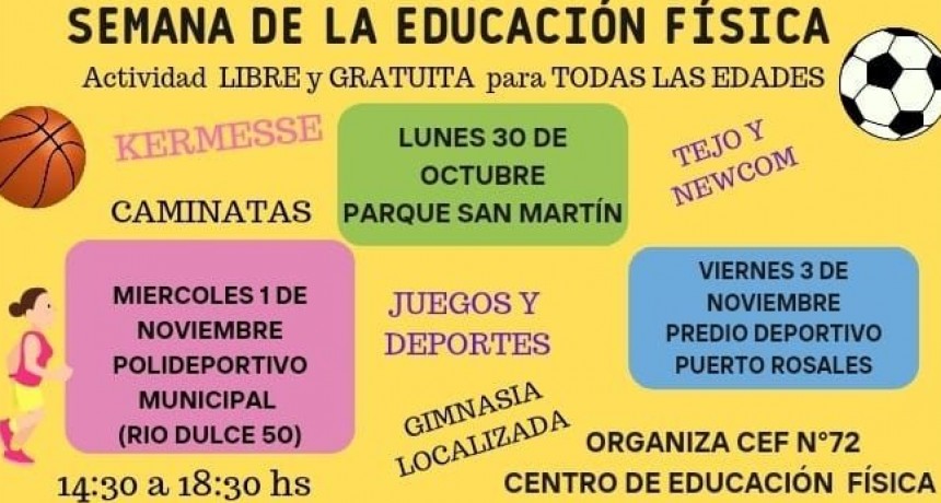 Semana de la Educación física en Rosales