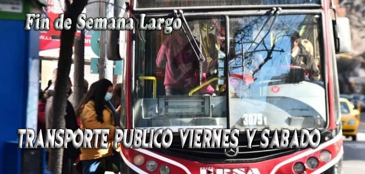 Transportes publicos este Finde Largo