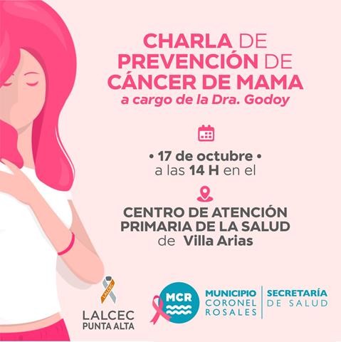 Charla de Prevención de Cáncer de Mama en el CAPS de Villa Arias