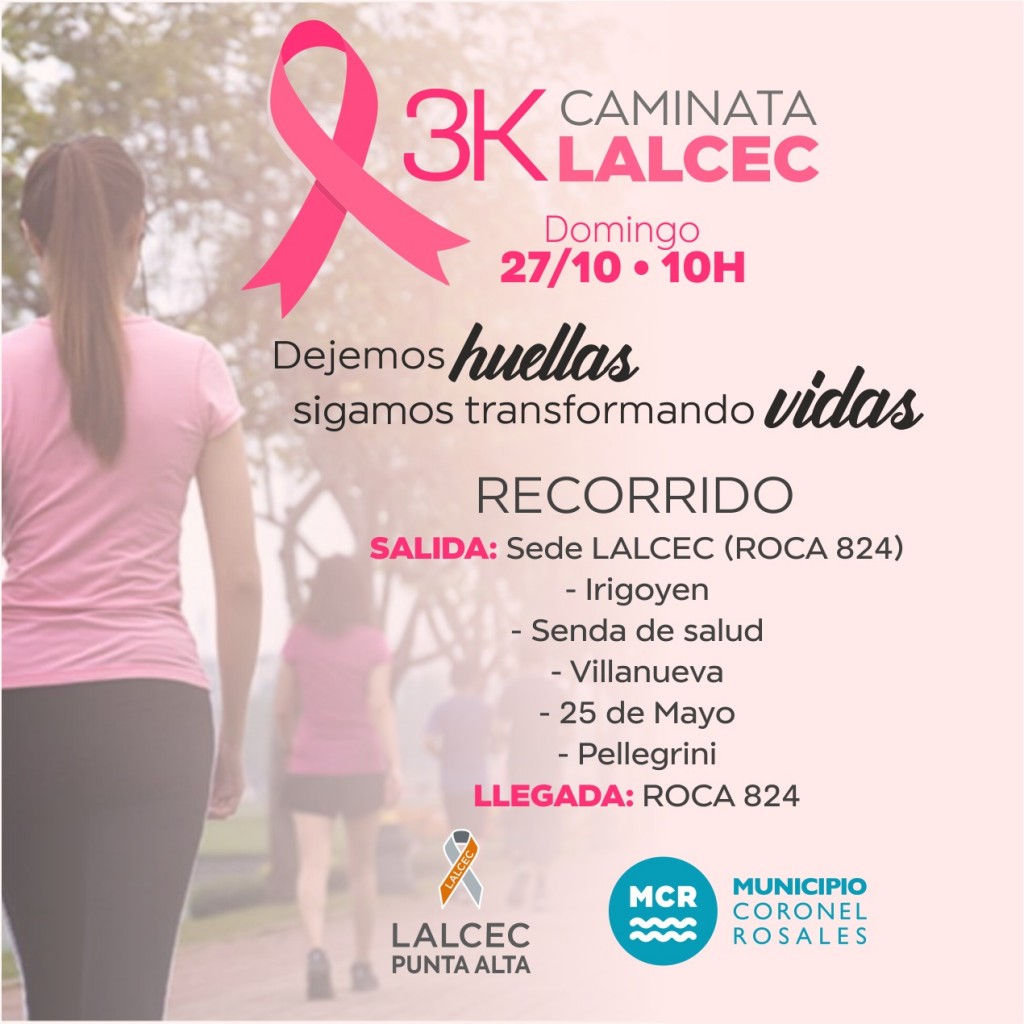 Caminata 3K por Concientización y prevención del Cáncer de Mama