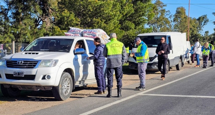 Operativos de control y seguridad vial en Coronel Rosales