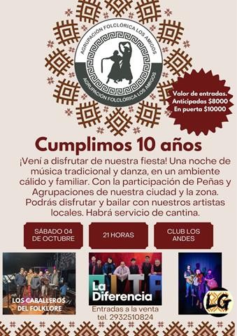 10 Años de La Agrupación Folclórica “Los Amigos”