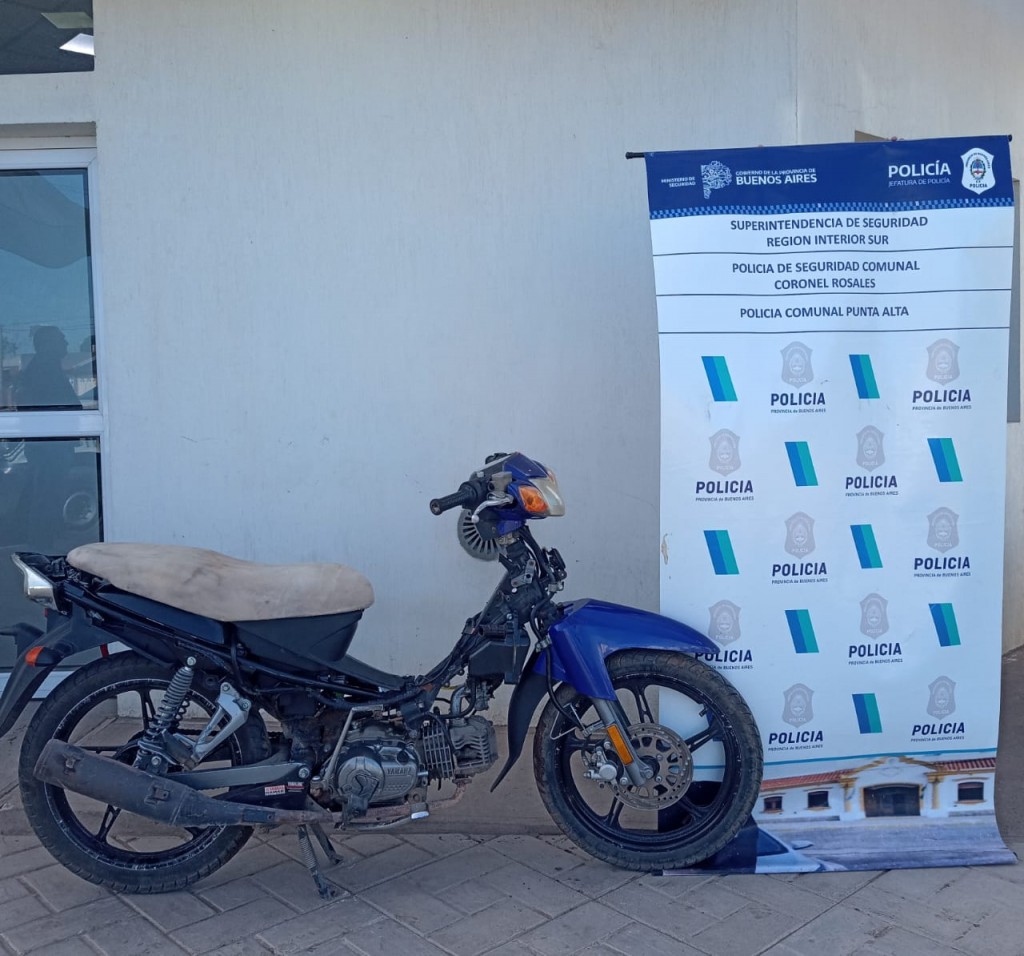 APREHENDIDO POR ENCUBRIMIENTO DE MOTO ROBADA