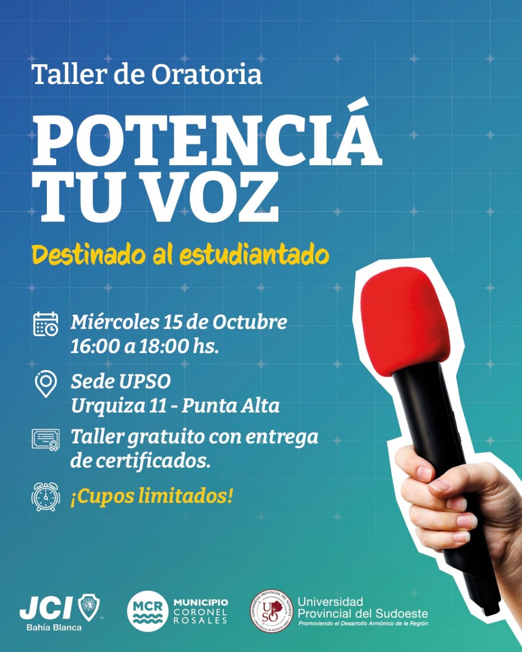 Taller de Oratoria: “Potenciá tu voz” 