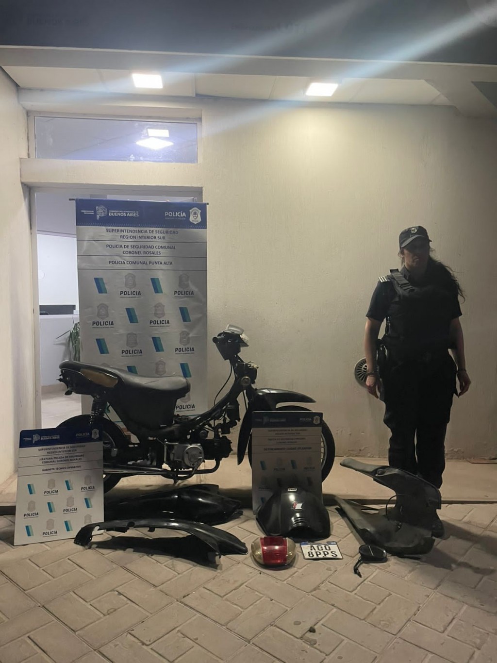 Aprehendido por circular en una moto con pedido de secuestro activo