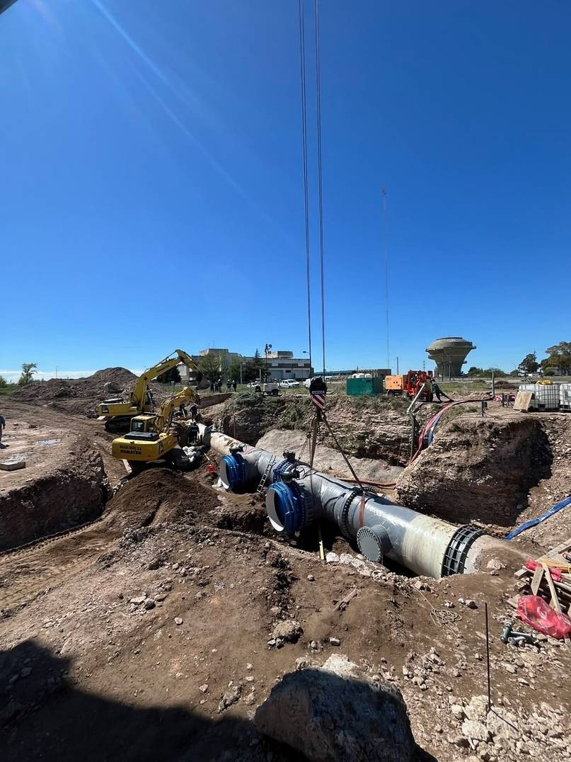 Terminaron los trabajos en ABSA y se va recuperando el servicio de agua en Bah&iacute;a Blanca