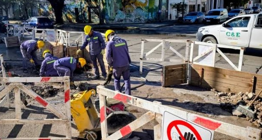 Avanza la obra de recambio de ca&ntilde;er&iacute;as de agua potable en Punta Alta
