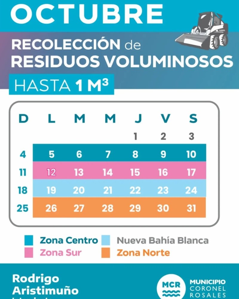 Cronograma de Recoleccion de voluminosos