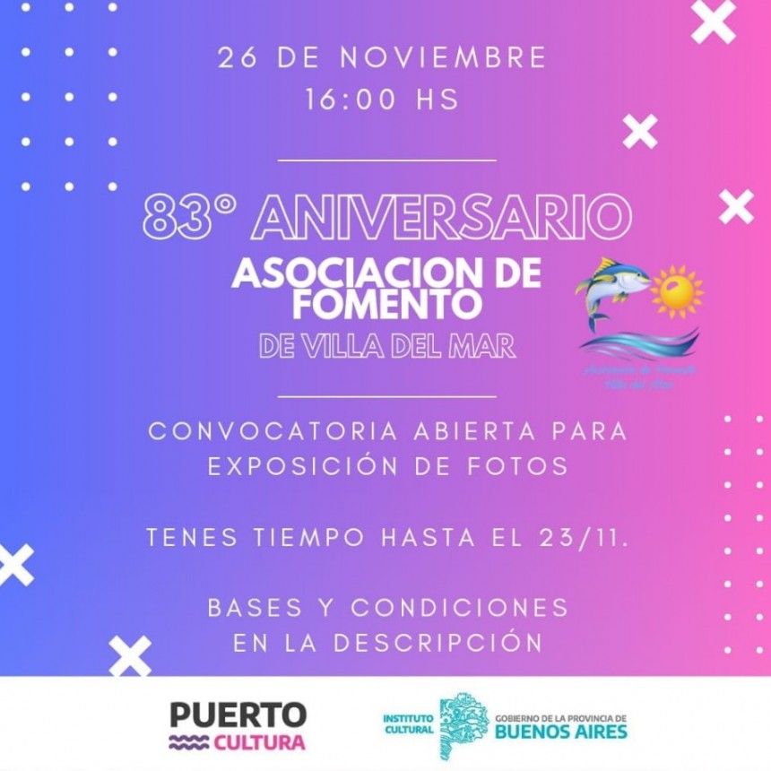 Exposición Abierta de Fotografías en el 83ª Aniversarios de la sociedad de fomento de Villa del Mar