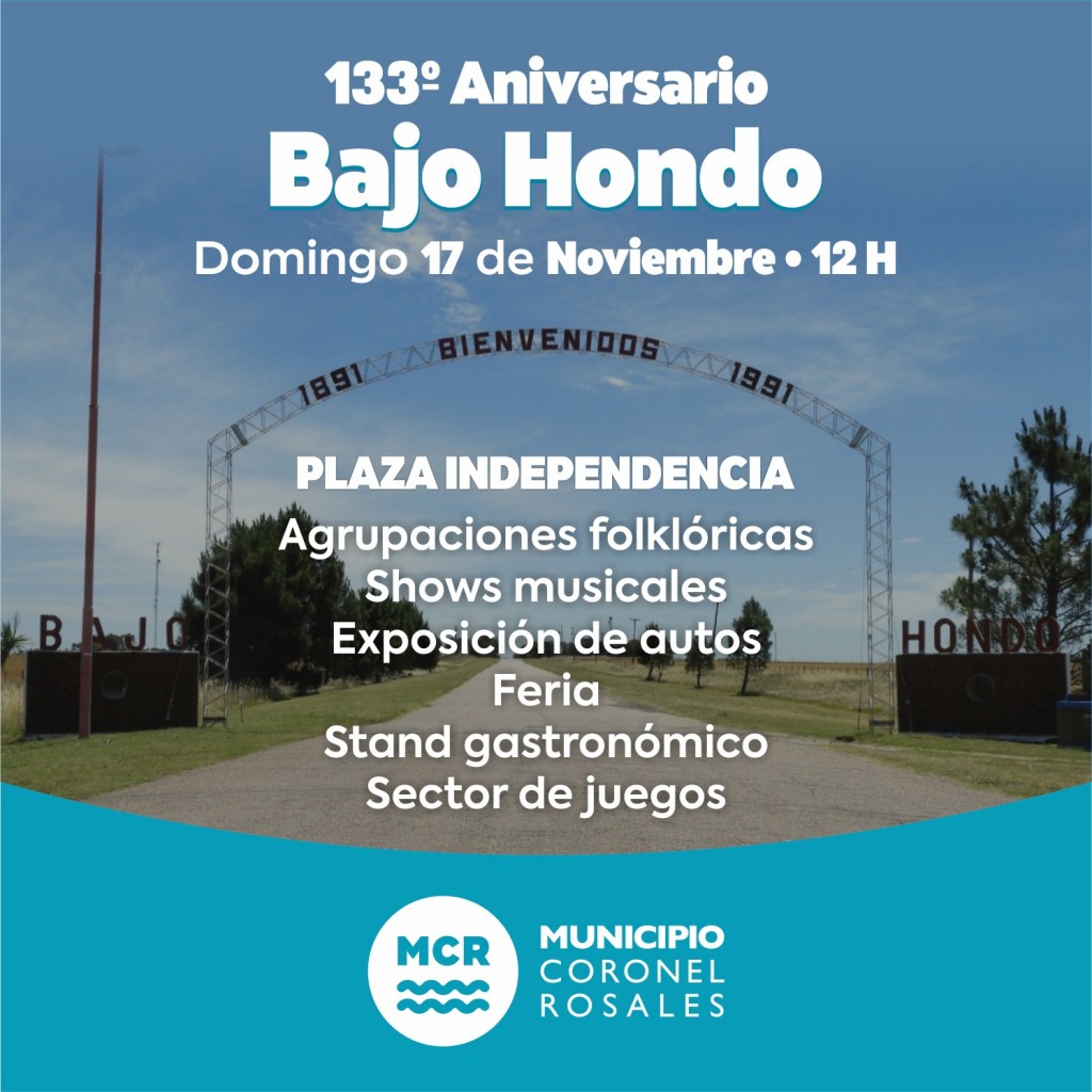 133° Aniversario de Bajo Hondo