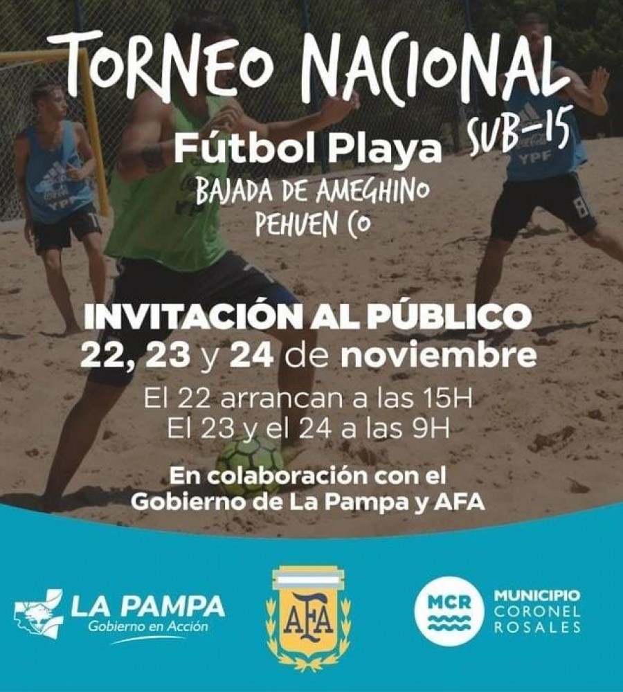 Torneo Nacional Futbol Playa Sub 15