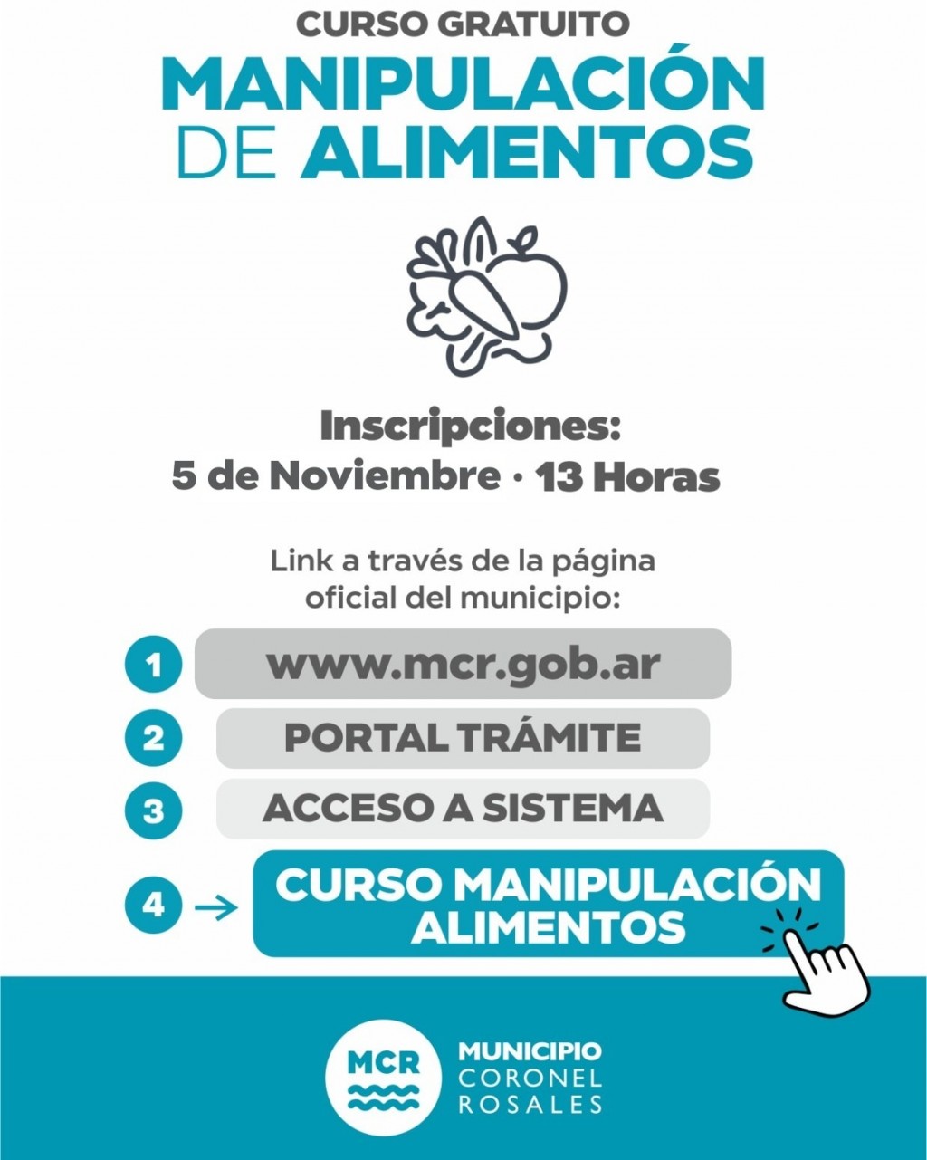 Nuevo curso de Manipulacion de Alimentos