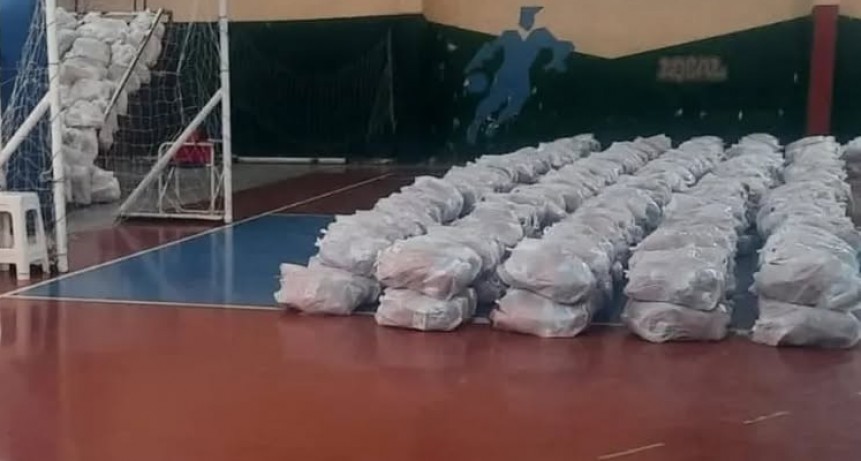 Cronograma de entrega de módulos alimentarios en Coronel Rosales