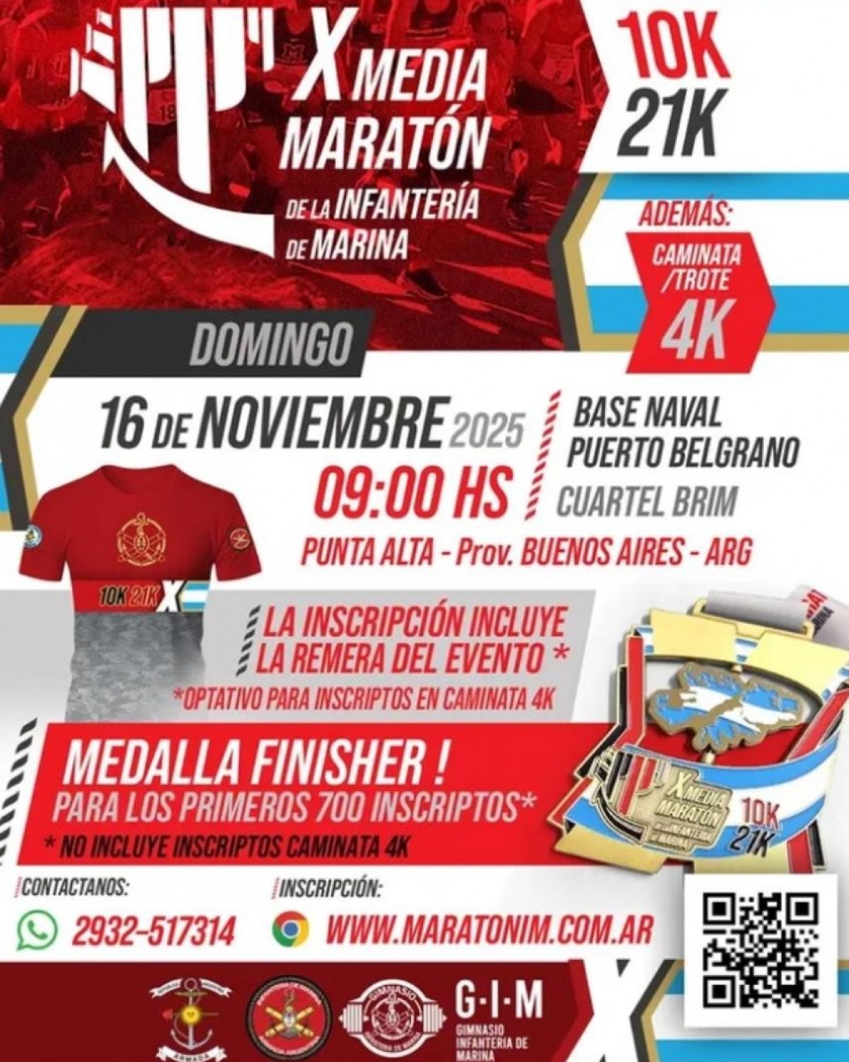 X° Edición de la Media Maratón de la Infantería de Marina  Bajada: