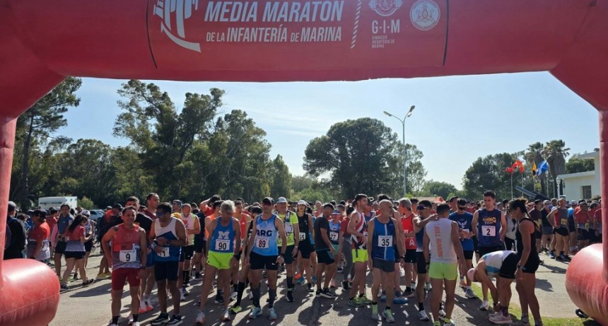 Con singular exito se realizó la 10º Media Maratón de la Infantería de Marina