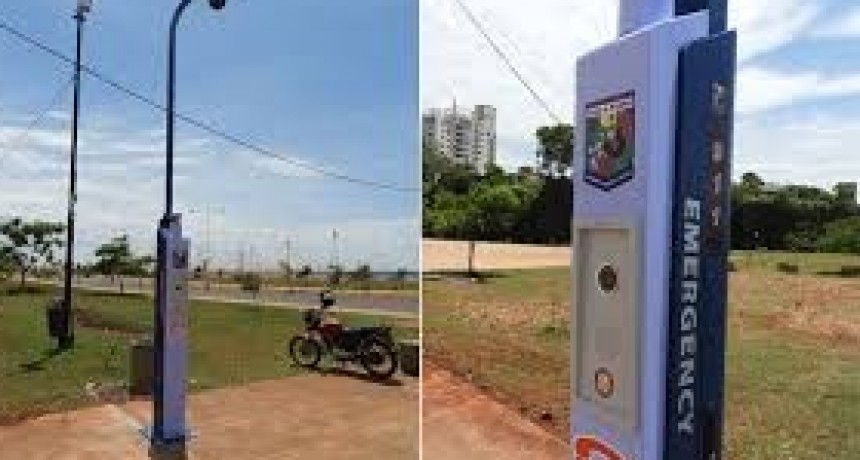 Instalan dos tótems viales para reforzar la seguridad en la RN 229