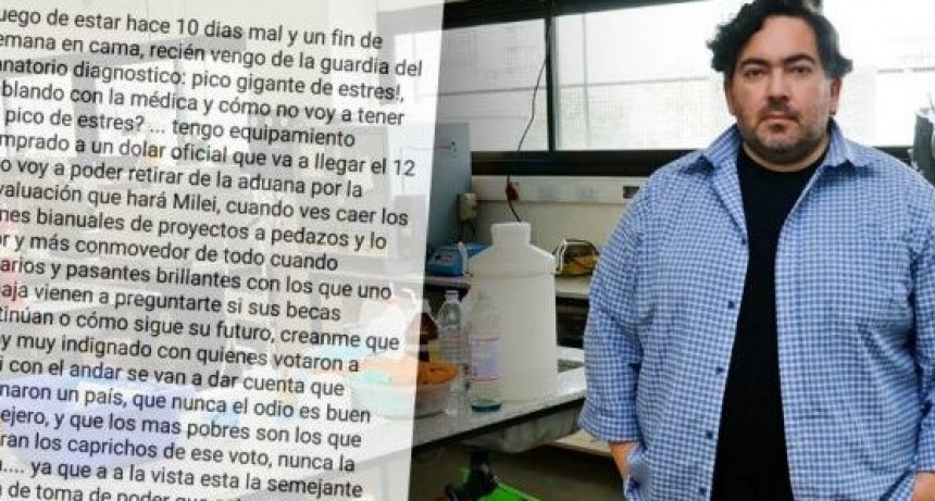 Murió angustiado Damián Marino, investigador del Conicet referente de los estudios sobre agrotóxicos