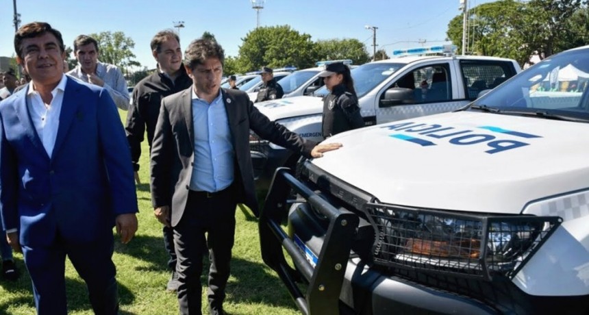 Kicillof entregó 40 nuevos patrulleros para fortalecer la seguridad