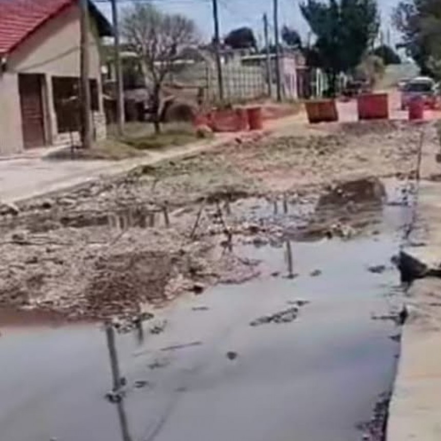 Obra en calle Salta, el Municipio emitió comunicado.