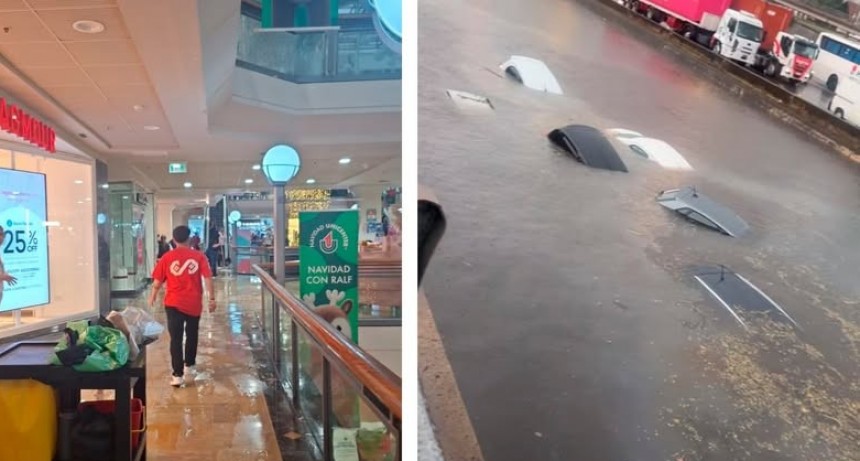 Imagenes impactantes del sorpresivo temporal en el AMBA